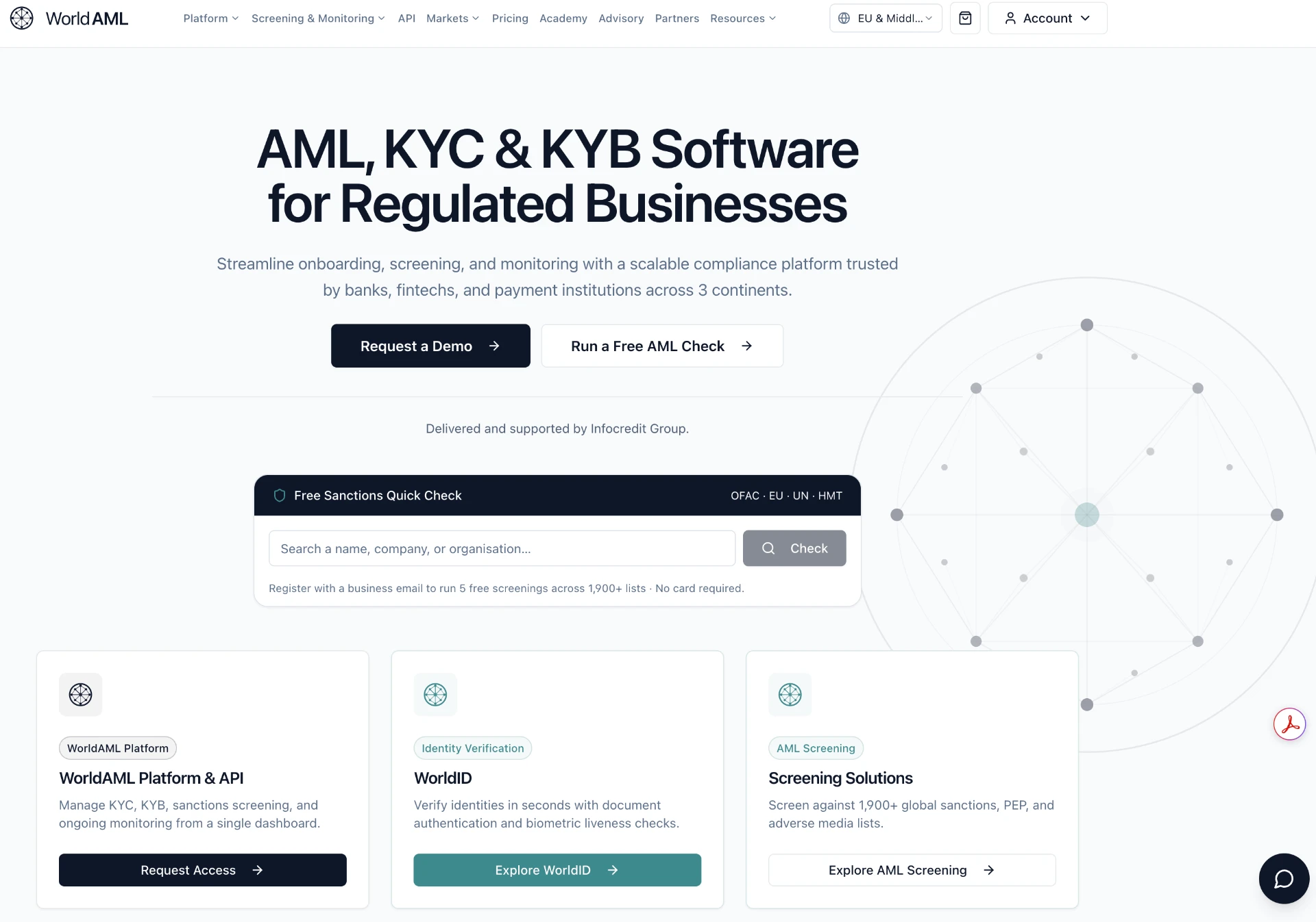 WorldAML homepage
